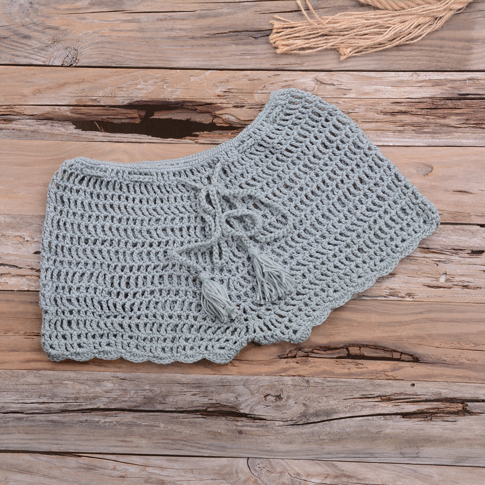 Hand Woven Beach Swimming Trunks Lace Up Cutout Boxers Bella Mia