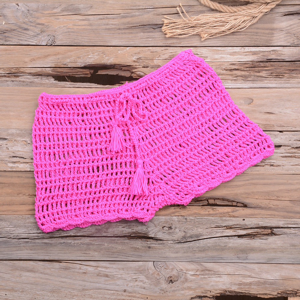 Hand Woven Beach Swimming Trunks Lace Up Cutout Boxers Bella Mia