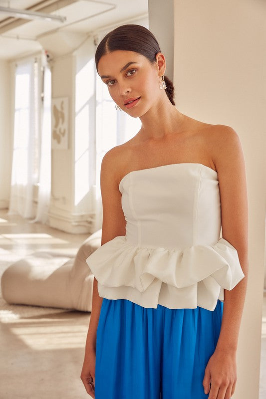 Charming ruffle off-shoulder top