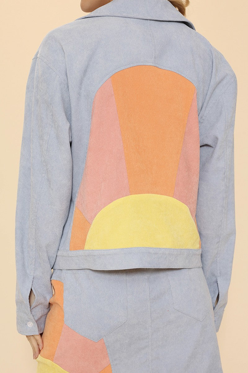 Corduroy Sunburst Jacket Miss Sparkling