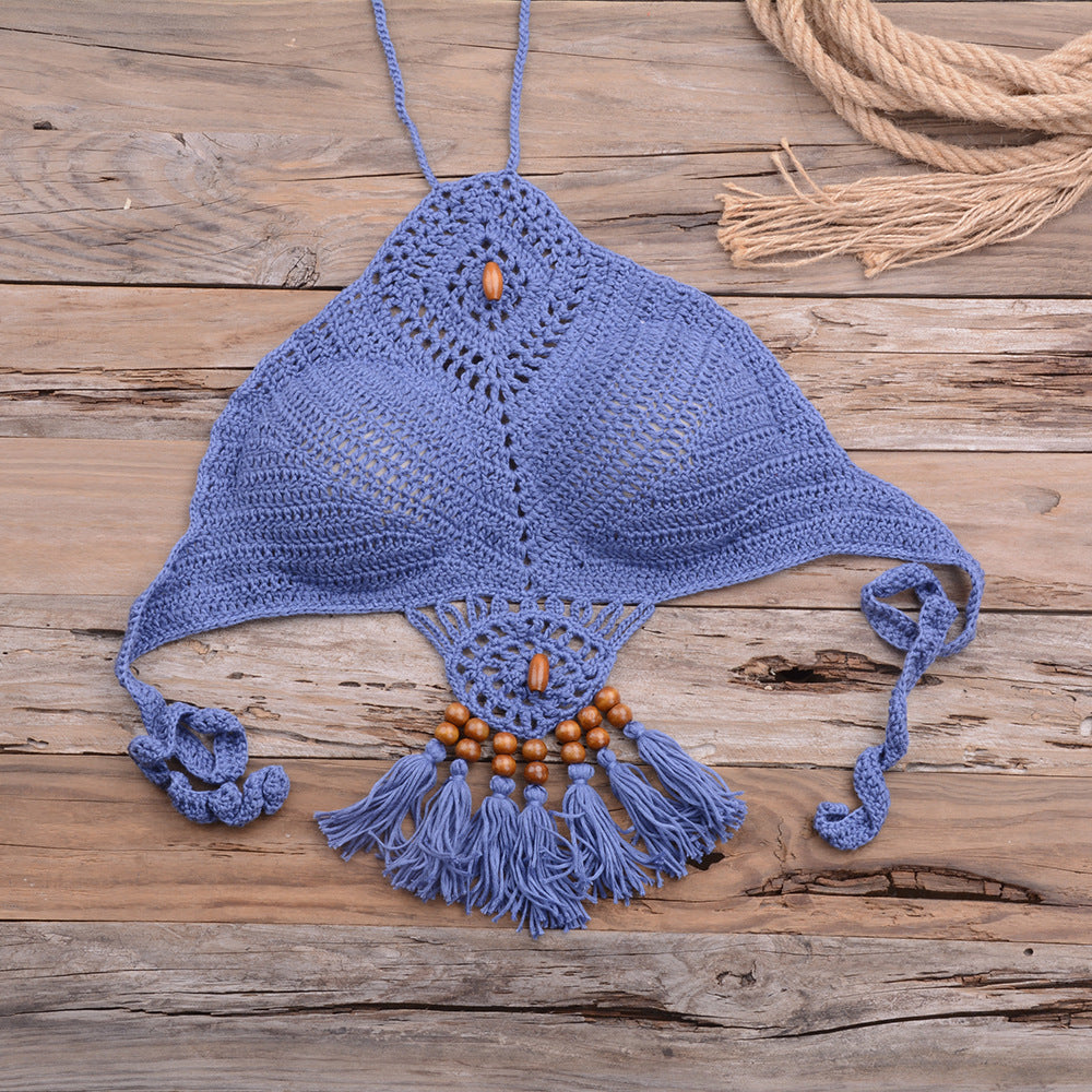Bikini Handmade Tassel Bohemian Swimsuit Sexy Lady Beach Swimming Clothing Bella Mia