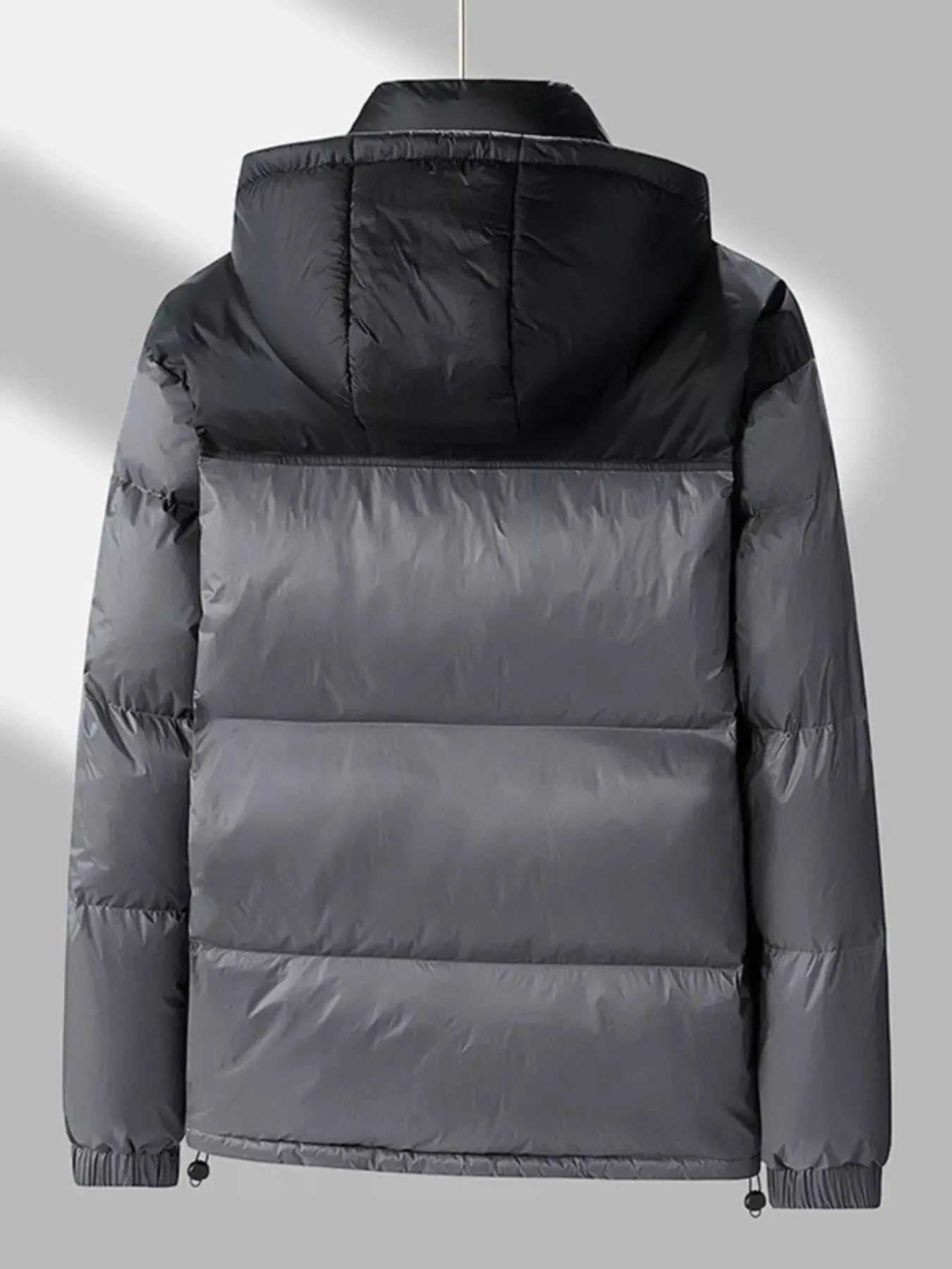 Men's Full Size Lightweight Hooded Puffer Jacket Plus Size Simply Love