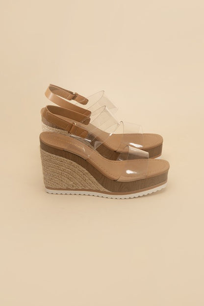 Intend-S Clear Wedge Heels