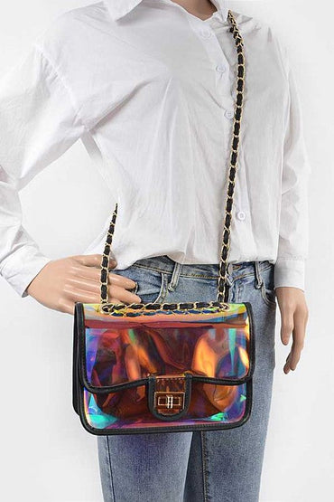 Glow Getter Holographic Crossbody & Clutch Set