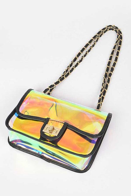 Glow Getter Holographic Crossbody & Clutch Set