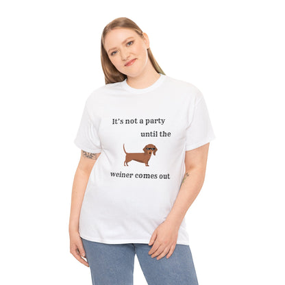 Dachshund Weiner Party Short Sleeve Tee