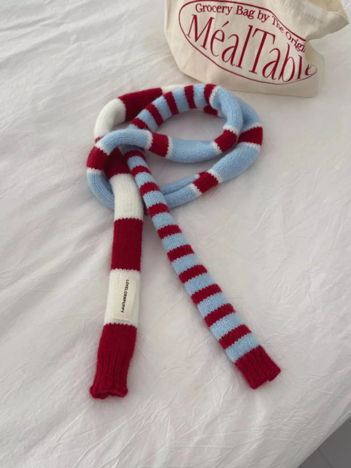Striped Knitted Warm Scarf Simply Love