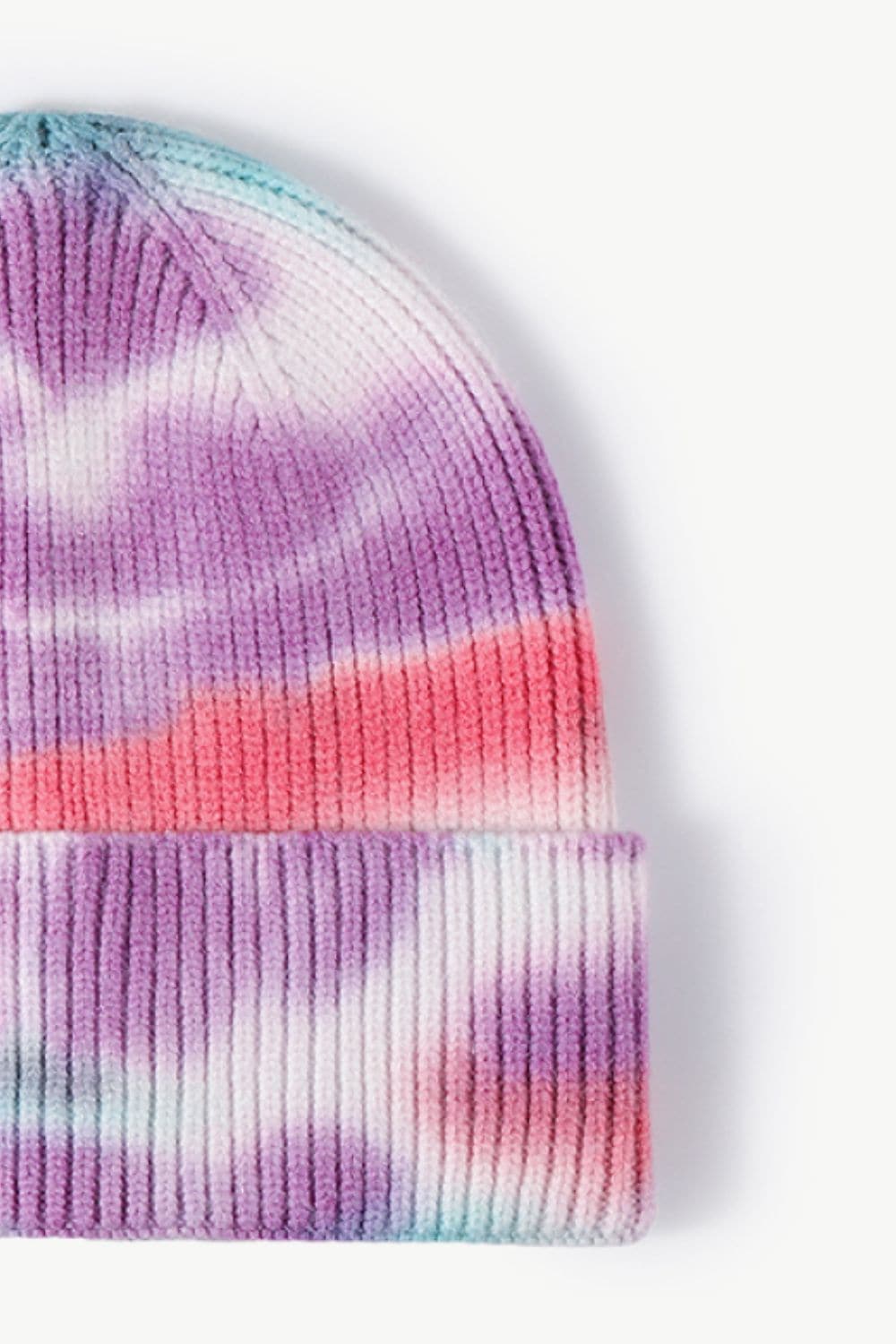 Tie-Dye Cuffed Knit Beanie.