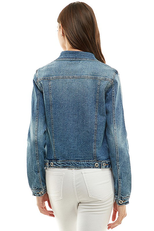 Spandex  Ladies  Casual Denim Jacket Coco’s Tee Boutique