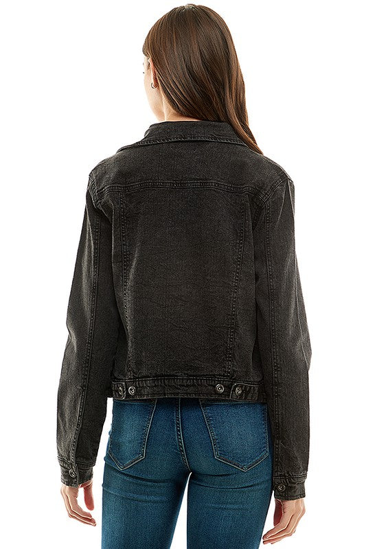 Spandex  Ladies  Casual Denim Jacket Coco’s Tee Boutique