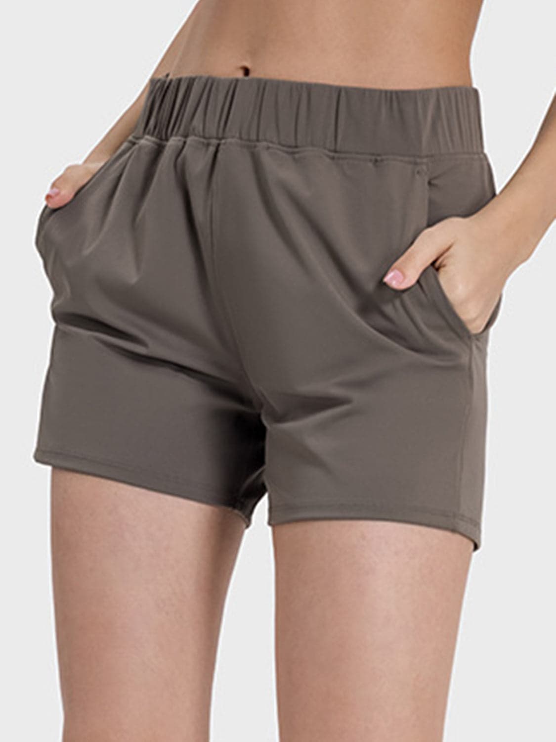 Elastic Waist Active Shorts.