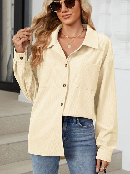 Chic Long Sleeve Buttoned Jacket