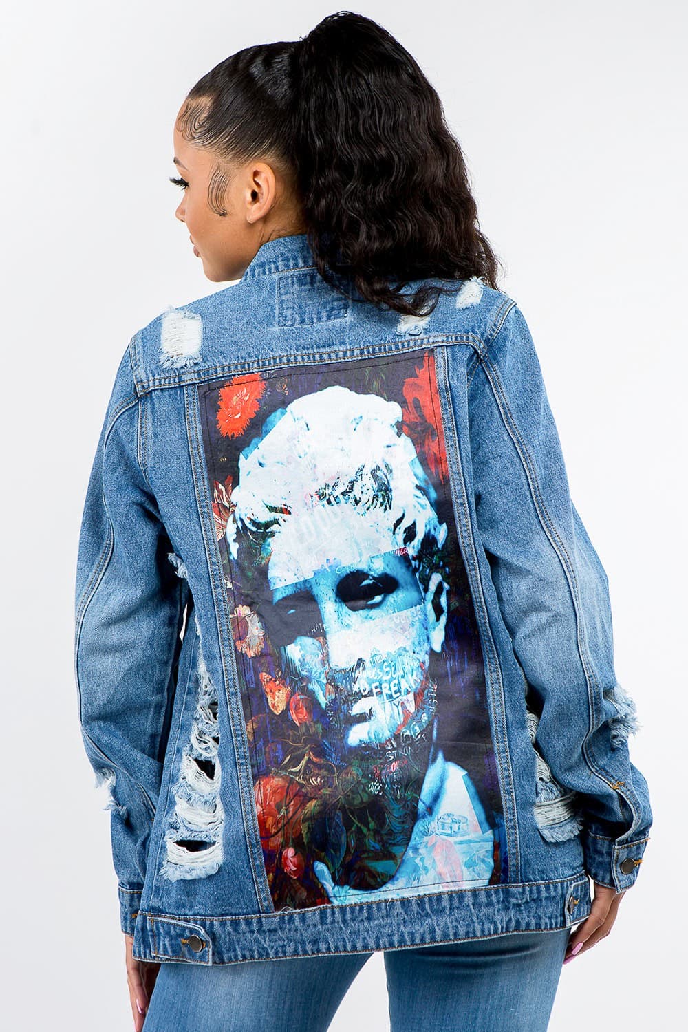 Vintage Distressed Denim Jacket