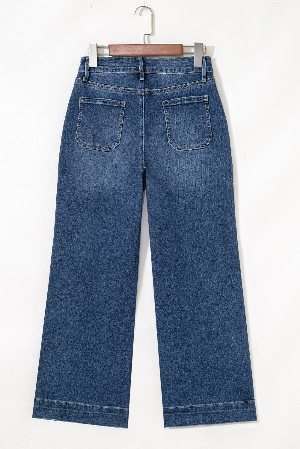 Love Salve  Ashleigh Blue Cropped High Rise Wide Leg Jeans Love Salve