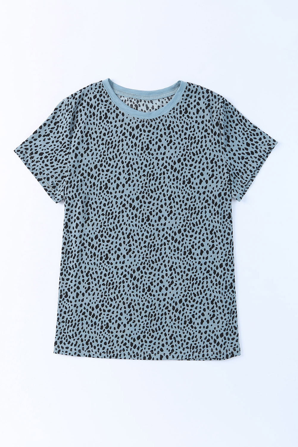 Apricot Cheetah Print Casual Crew Neck T Shirt - Product image 14 T Shirts by Divine Design4U