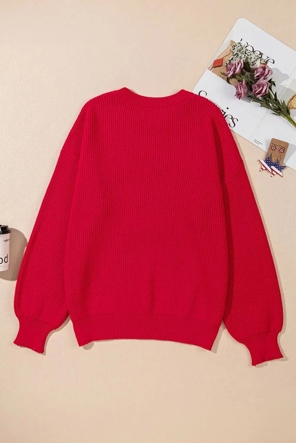 Cozy Plus Size Graphic Sweater