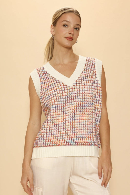 Multicolor knit vest Miss Sparkling