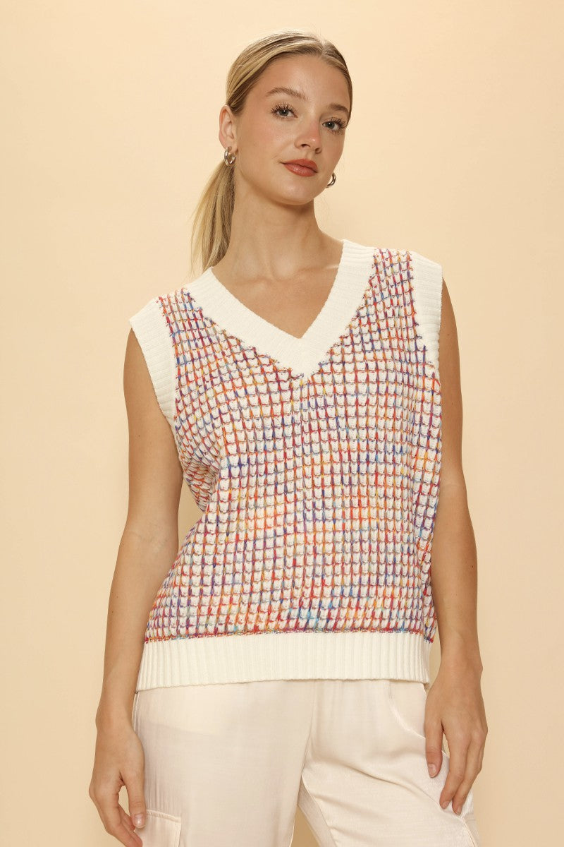 Multicolor knit vest Miss Sparkling