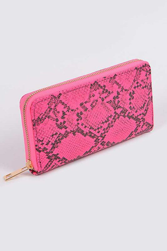 Neon Python Printed Fashion Wallet Coco’s Tee Boutique