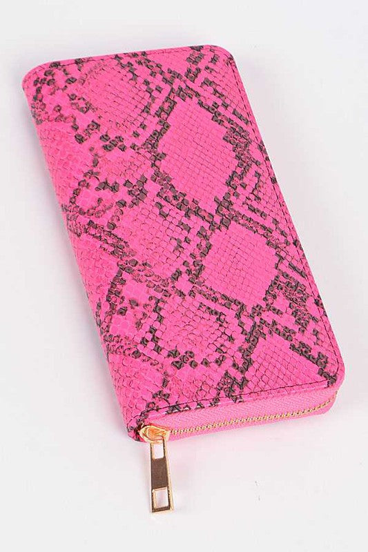 Neon Python Printed Fashion Wallet Coco’s Tee Boutique