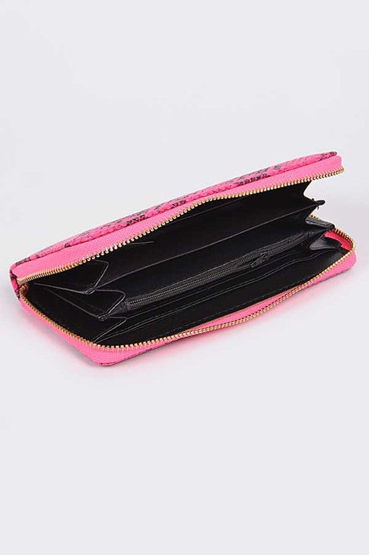 Neon Python Printed Fashion Wallet Coco’s Tee Boutique