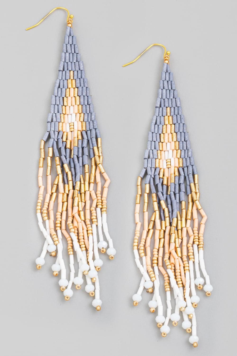 Fringe fun seed bead drop earrings