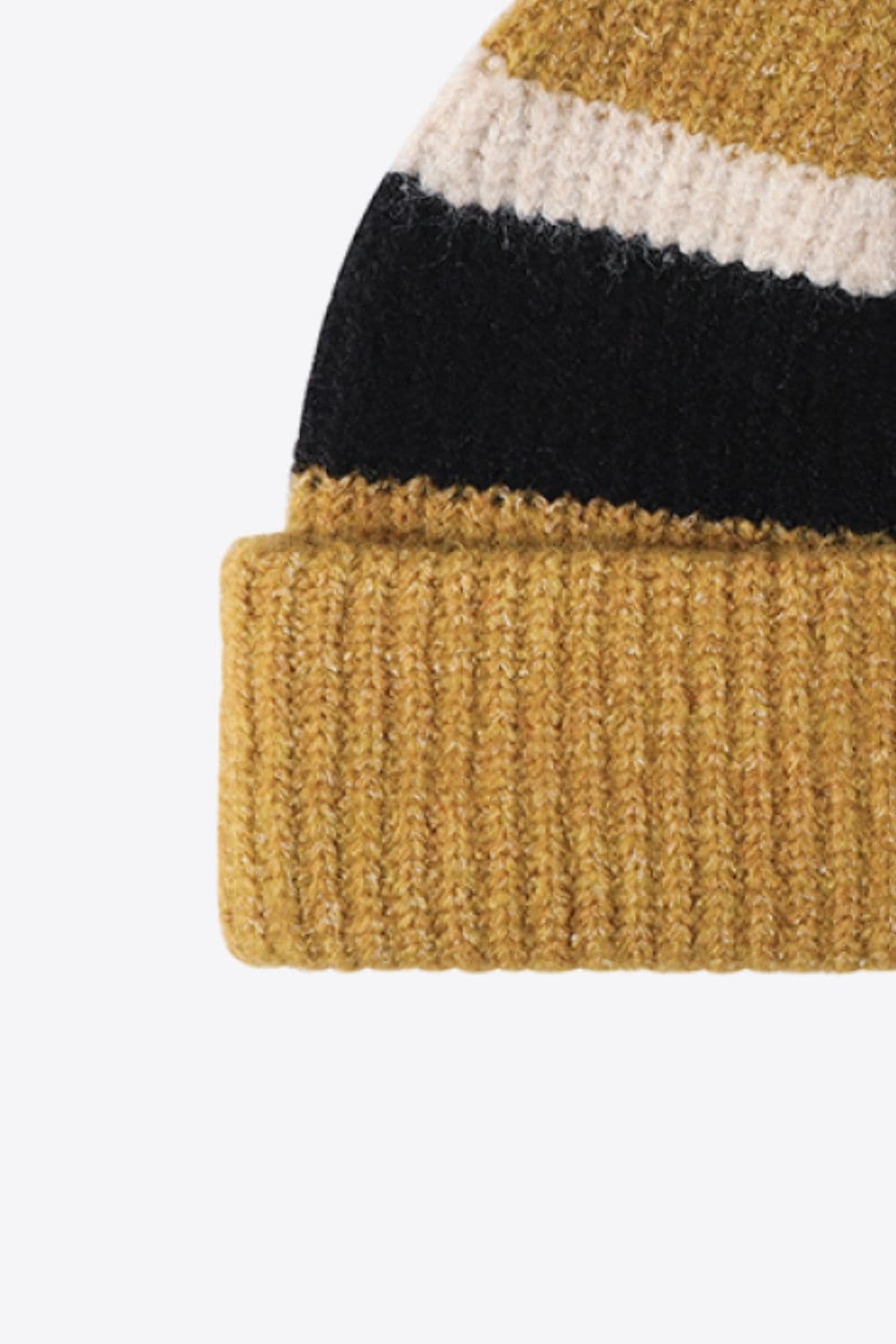 Tricolor Cuffed Knit Beanie.