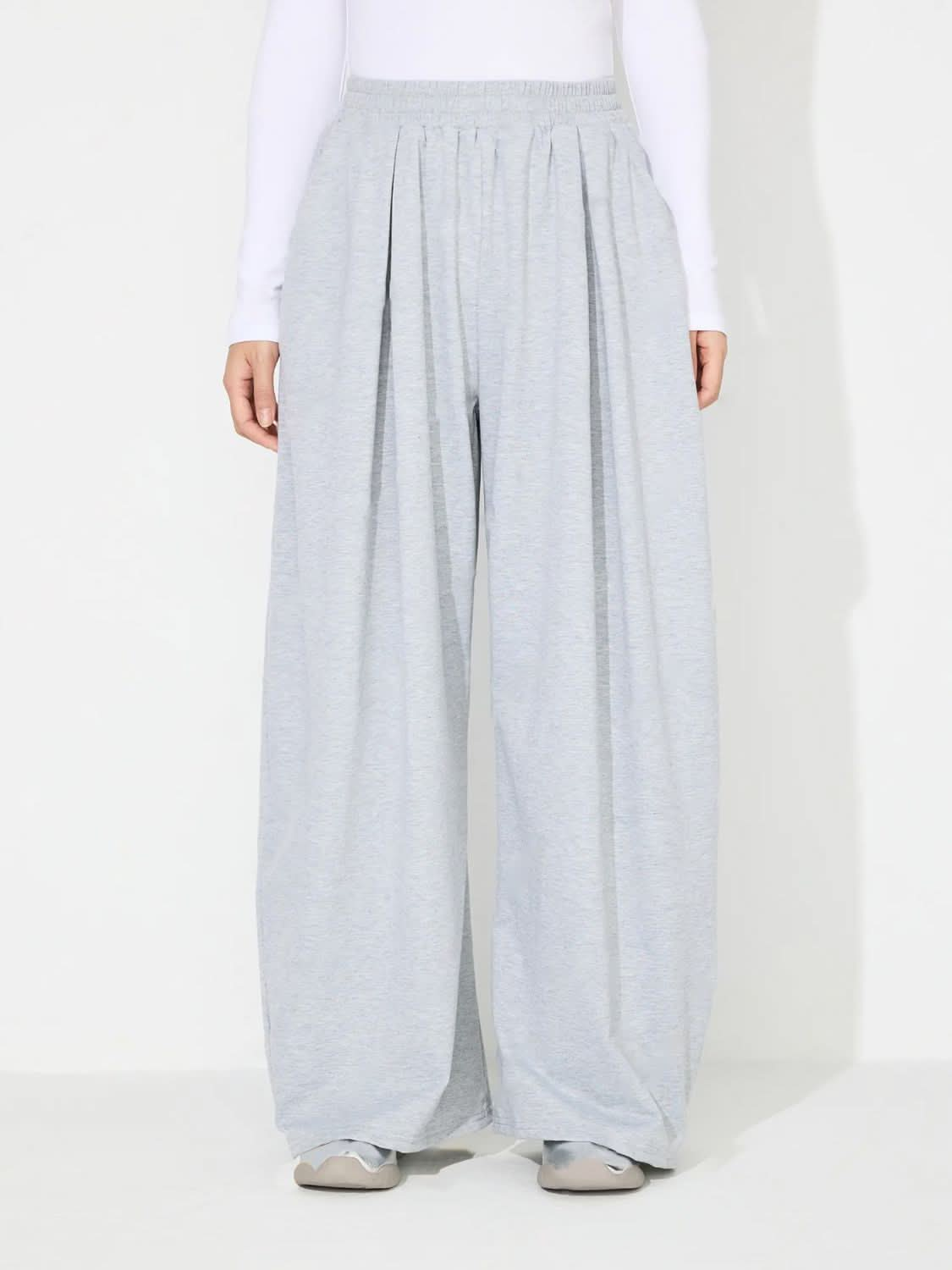 High-Waisted Wide Leg Pants with Convenient Pockets