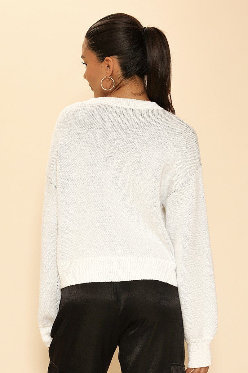 Ghost Halloween Sweater Miss Sparkling