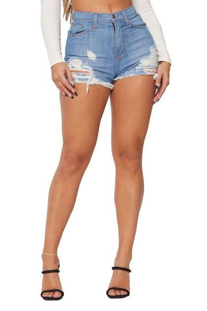 Torri Denim Short Coco’s Tee Boutique