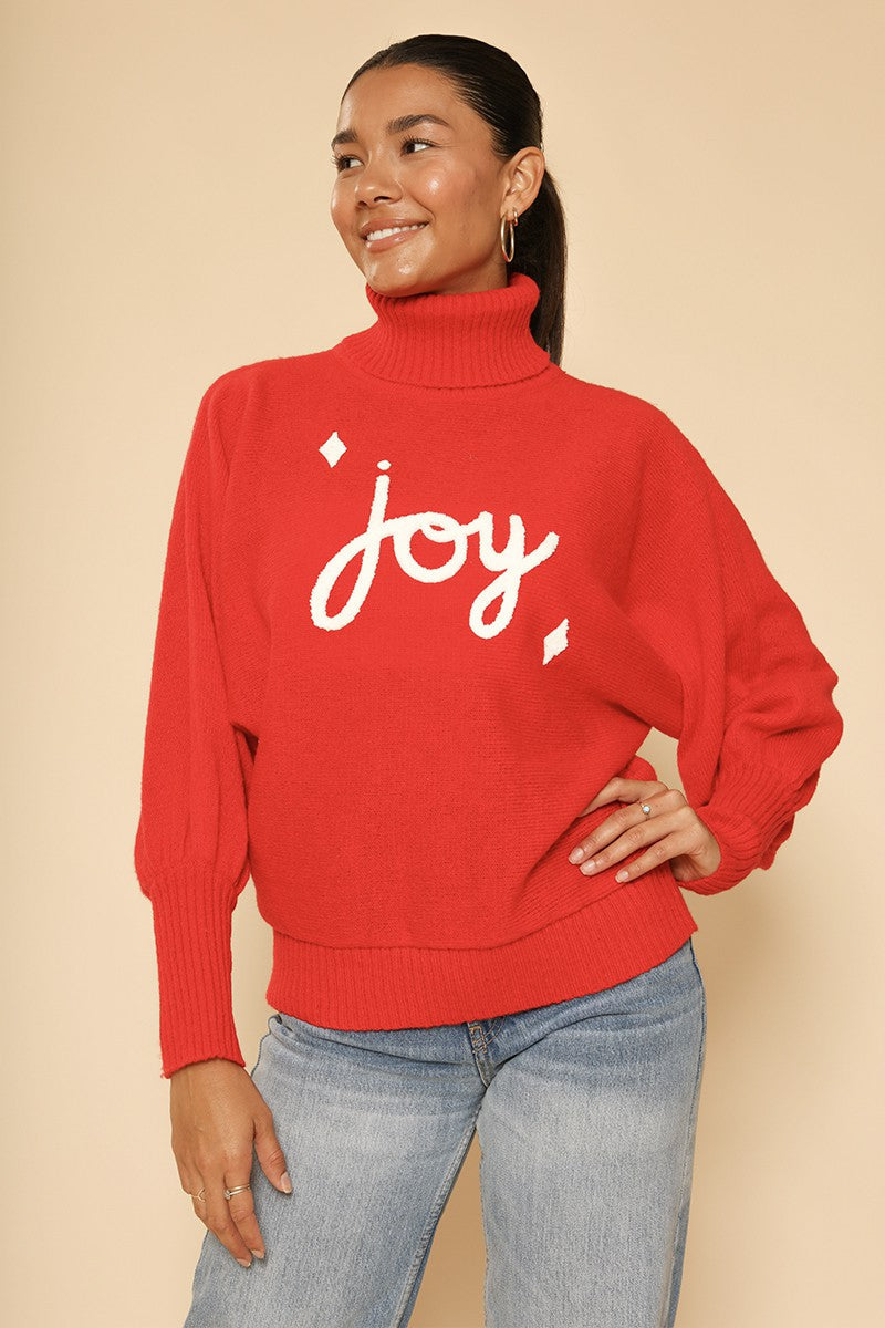 Turtleneck holiday sweater Miss Sparkling