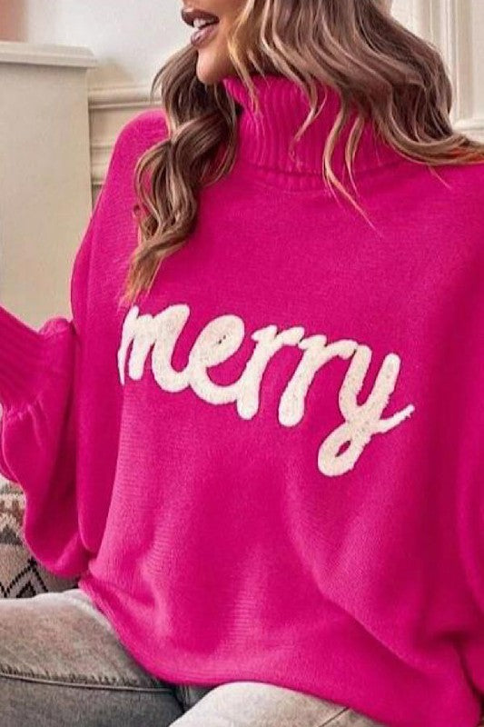 Turtleneck holiday sweater Miss Sparkling