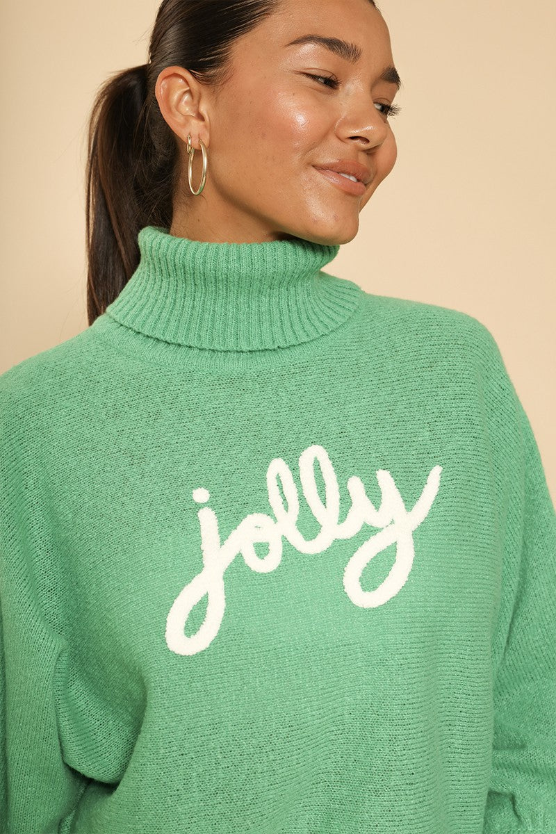 Turtleneck holiday sweater Miss Sparkling