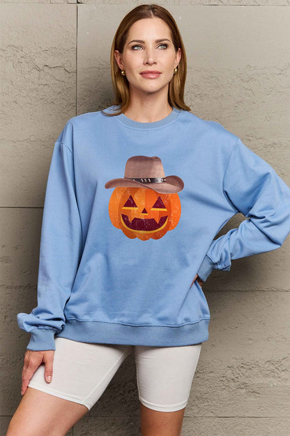 Cozy Chic Graphic Dropped Shoulder Sweatshirt