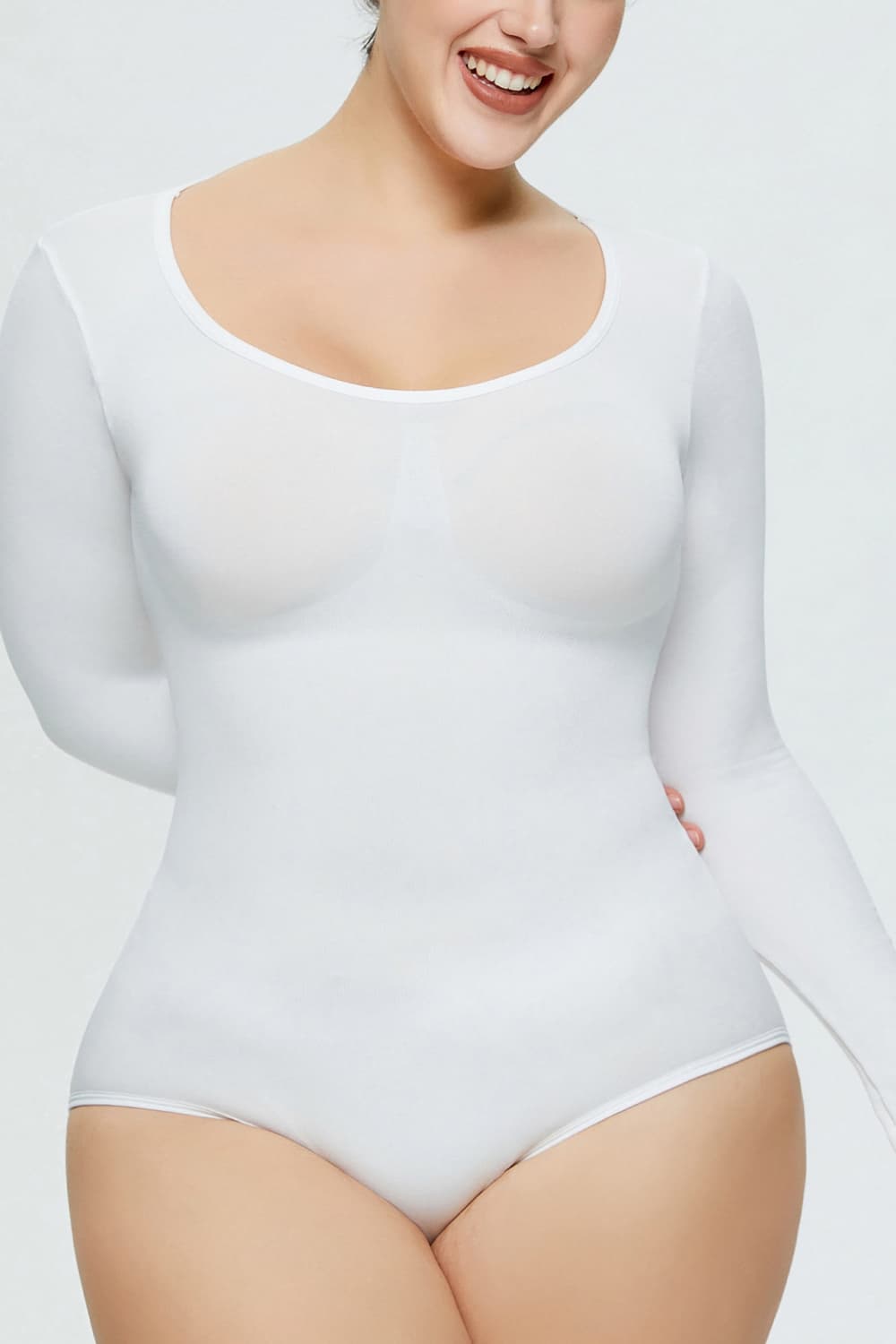 Long Sleeve Shaping Bodysuit.