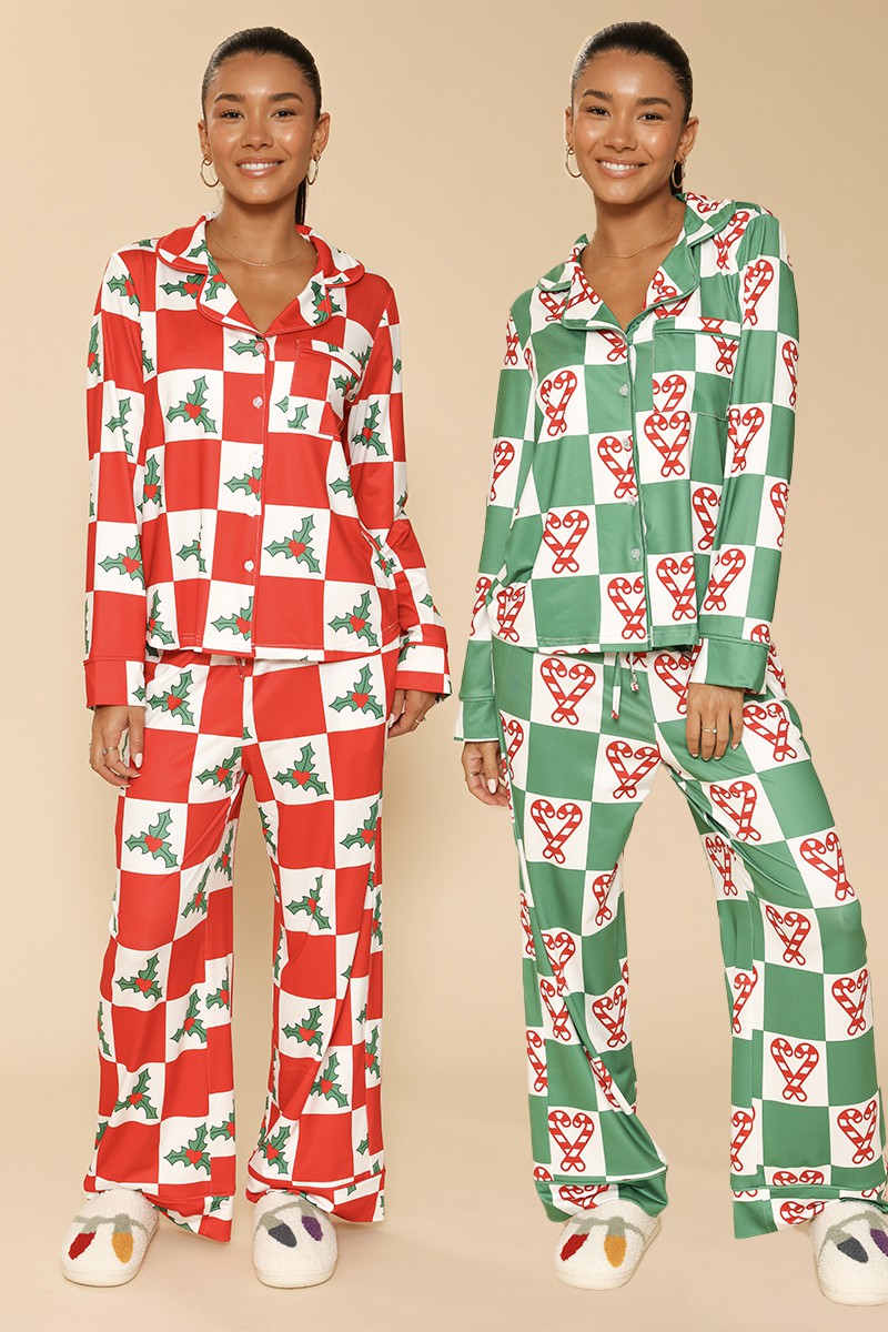 Holiday Christmas pajama set Miss Sparkling
