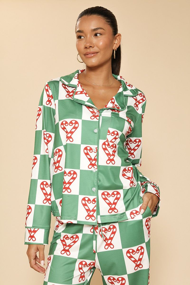 Holiday Christmas pajama set Miss Sparkling