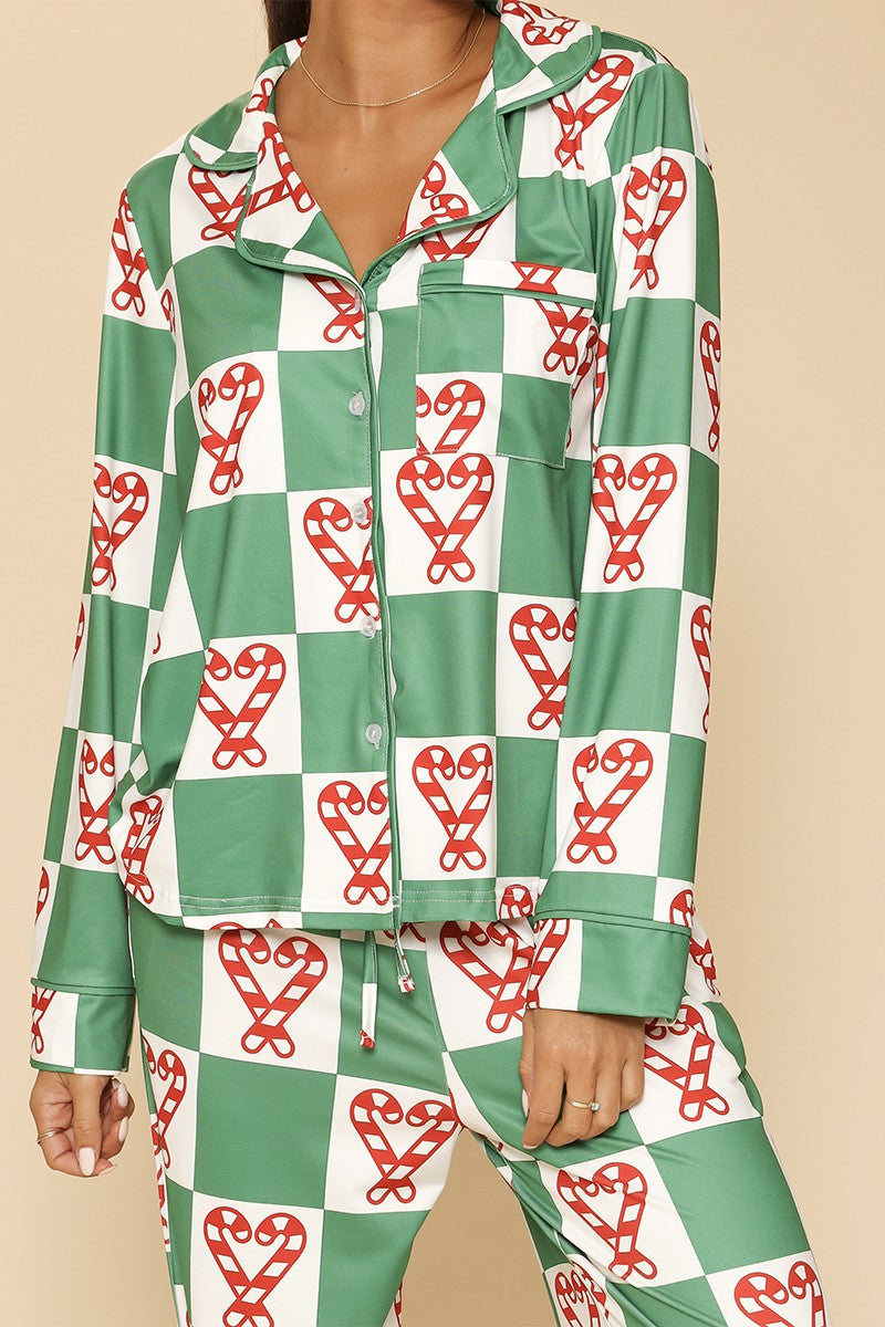 Holiday Christmas pajama set Miss Sparkling