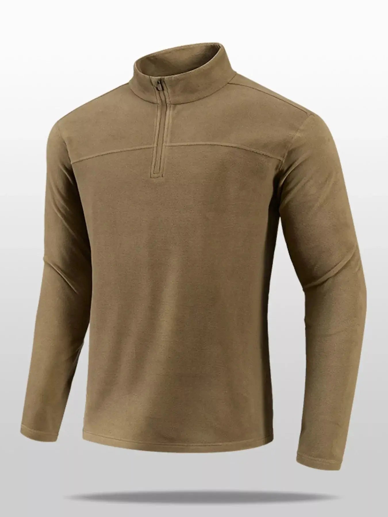 Men's Plus Size Quarter Zip Long Sleeve Sweatshirt Simply Love