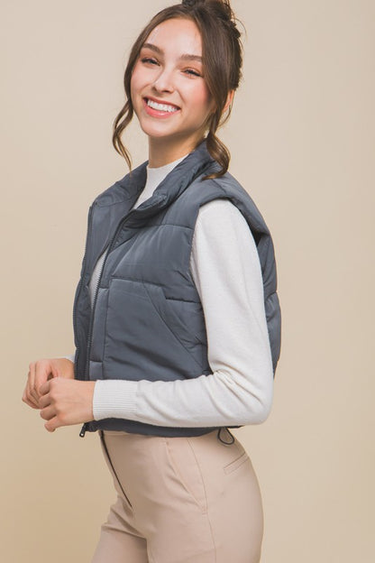 Stylish Puffer Vest with Pockets