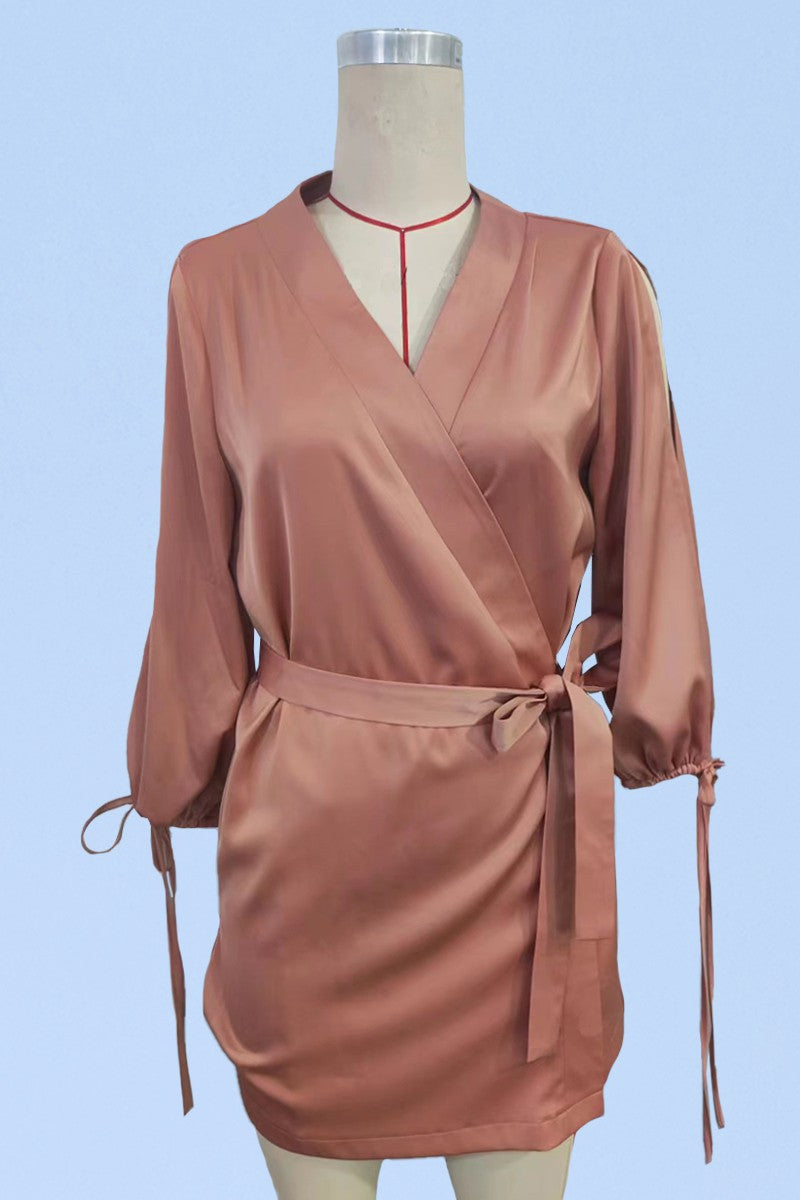 Satin Wrap Robe Miss Sparkling