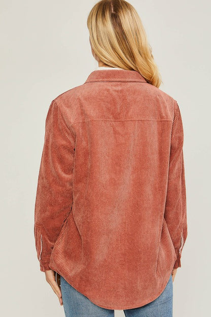 Reversible corduroy jacket for women