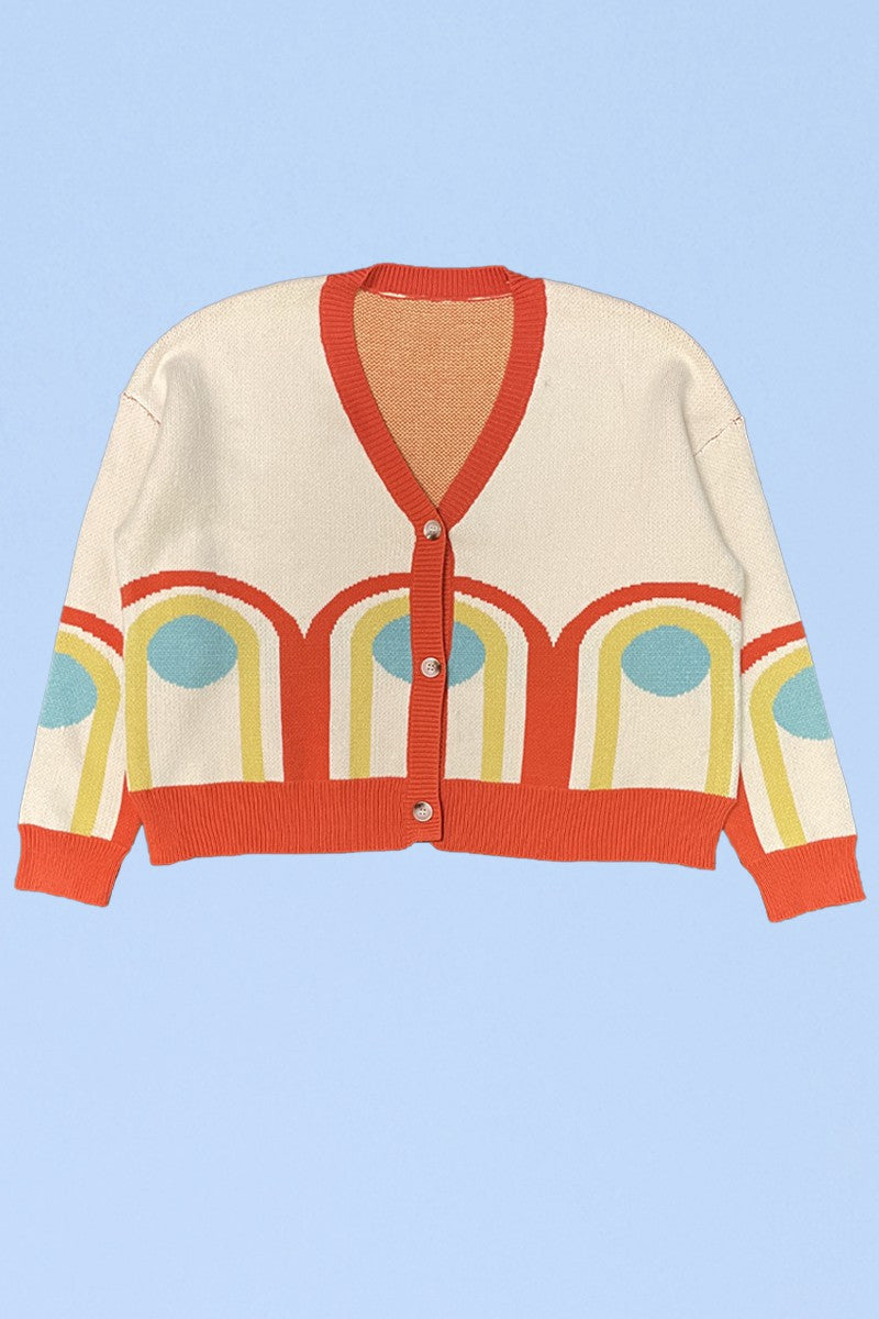 Retro Arch Cardigan Miss Sparkling