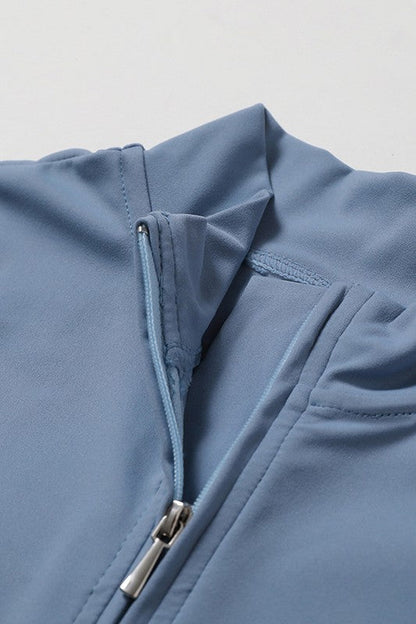 Zippered Activewear Romper – All-in-One High-Performance Jumpsuit