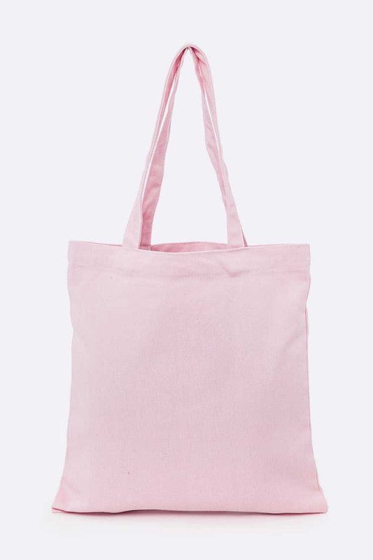 Large Sequins Eye Patch Canvas Tote Coco’s Tee Boutique