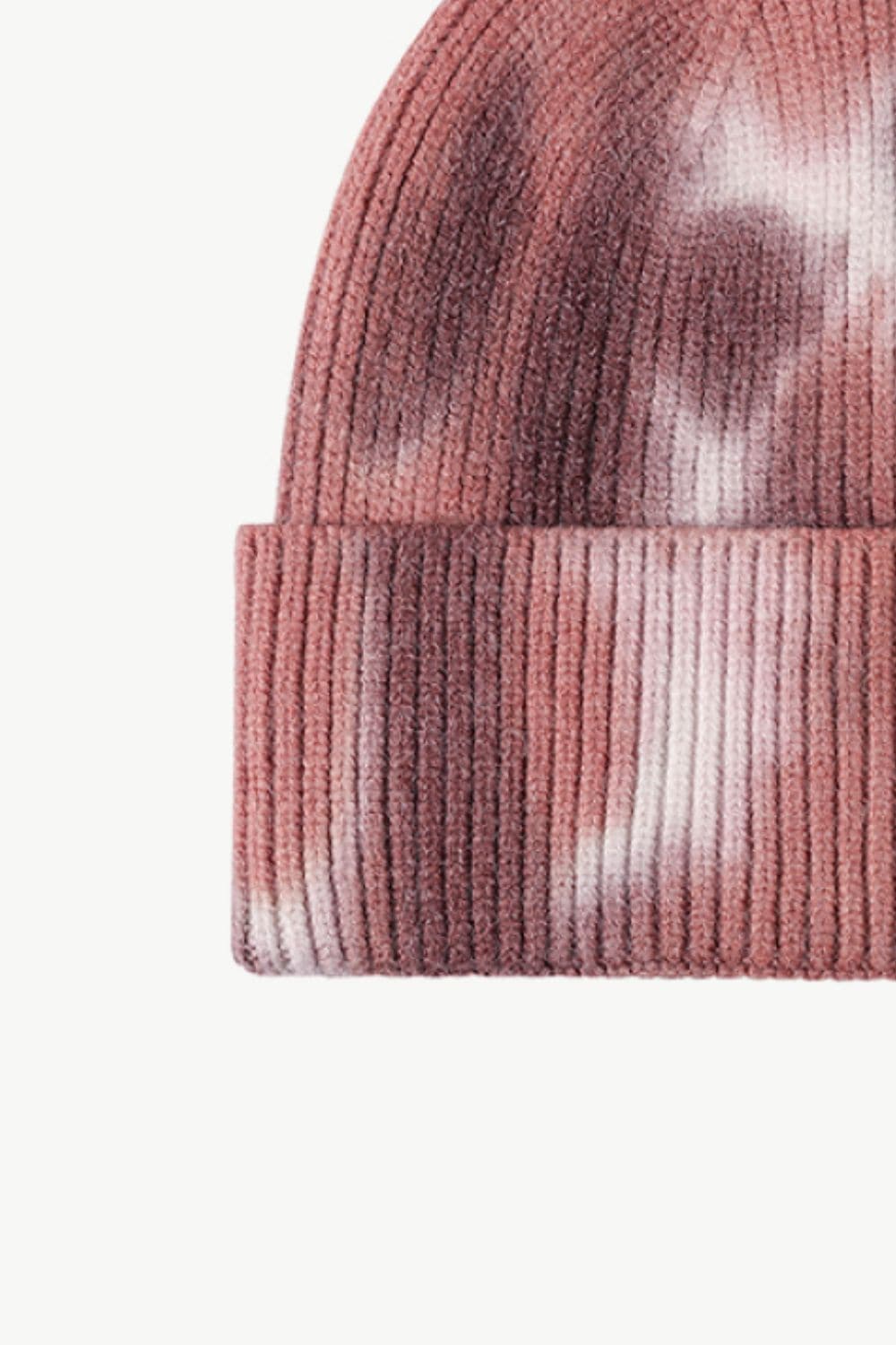 Tie-Dye Cuffed Knit Beanie.