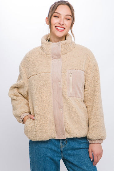 Sherpa Puffer Jacket