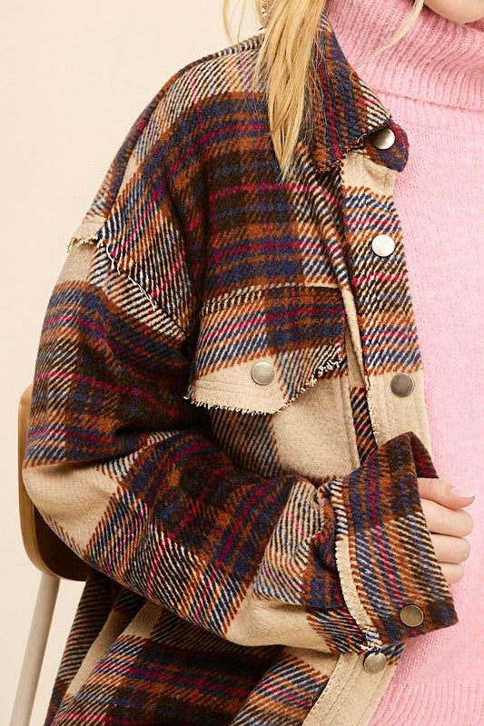 Plaid oversized jacket by Hailee