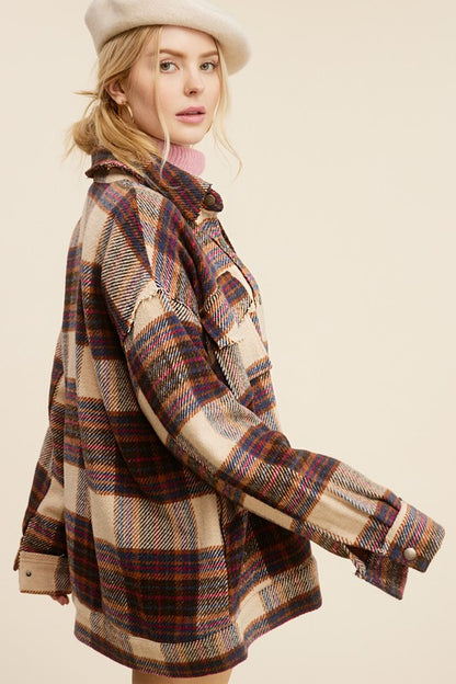 Plaid oversized jacket by Hailee