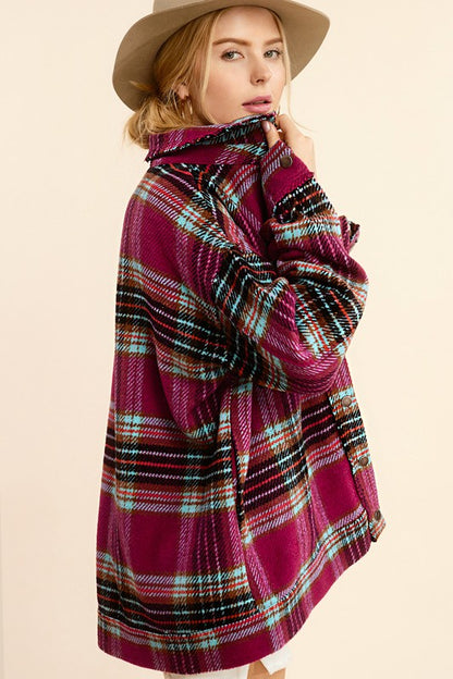 Plaid oversized jacket by Hailee